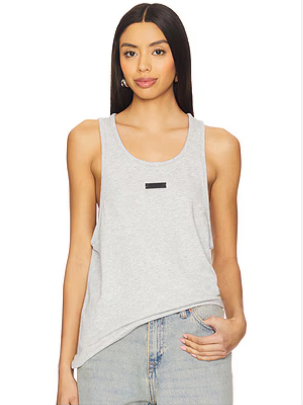 FEAR OF GOD ESSENTIALS Tank Top in Light Heather Gray
